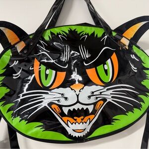 Spooky Halloween Goth Cat Handbag